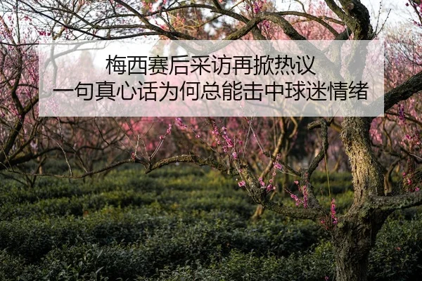 梅西赛后采访再掀热议 一句真心话为何总能击中球迷情绪